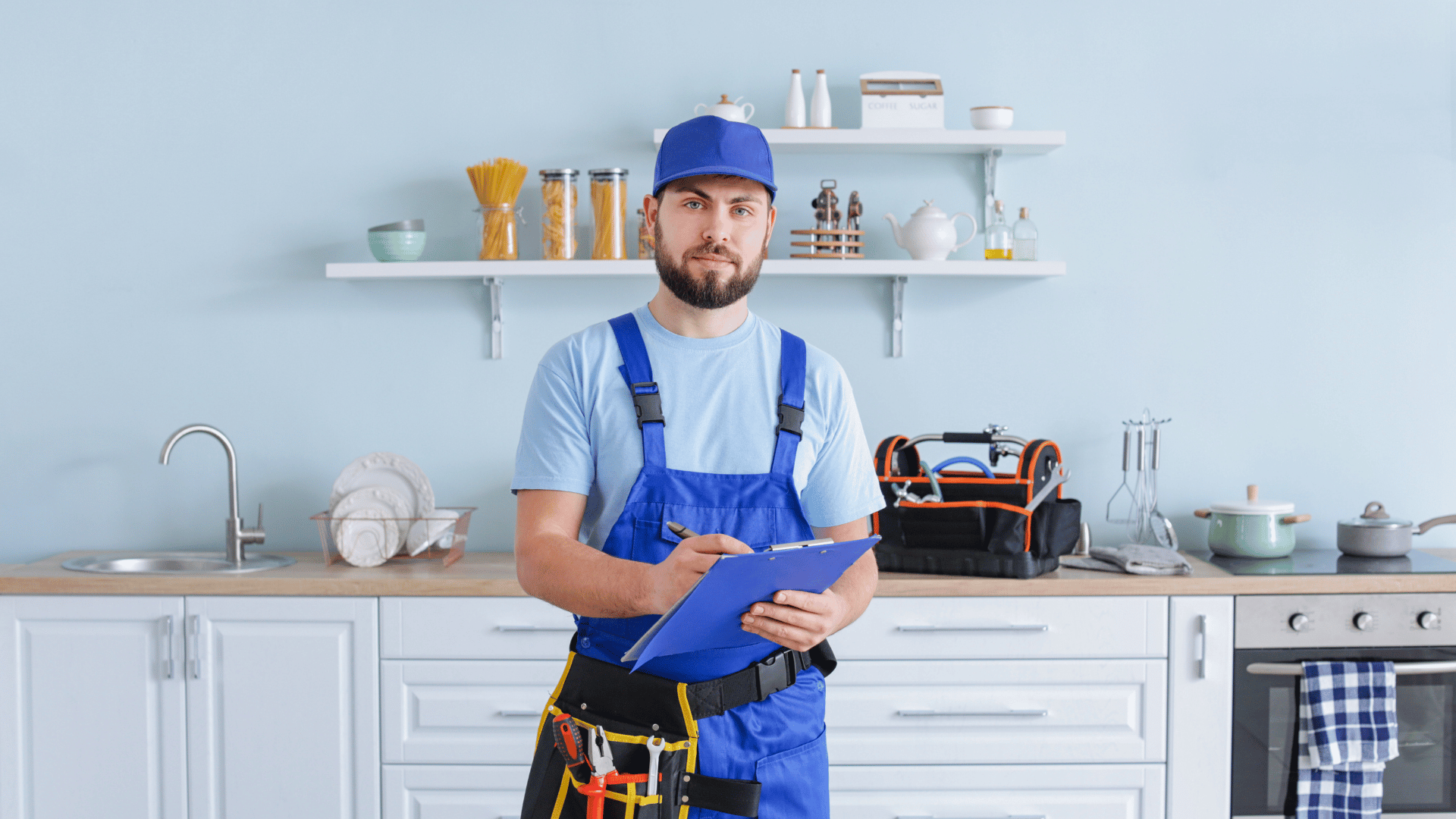 Loodgieter aan het werk